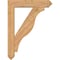Ekena Millwork Funston Arts and Crafts Smooth Bracket w/ Offset Brace, Western Red Cedar, 7 1/2"W x 36"D x 48"H BKT0806X36X48FST03SWR - alternate 2